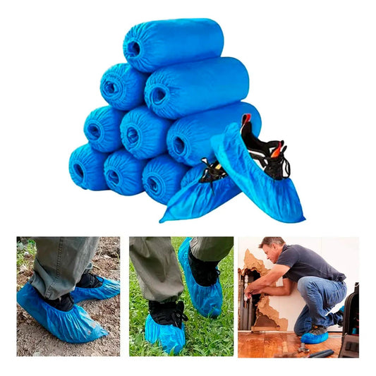 Cubre Calzado universal CPE azul x 100 unidades