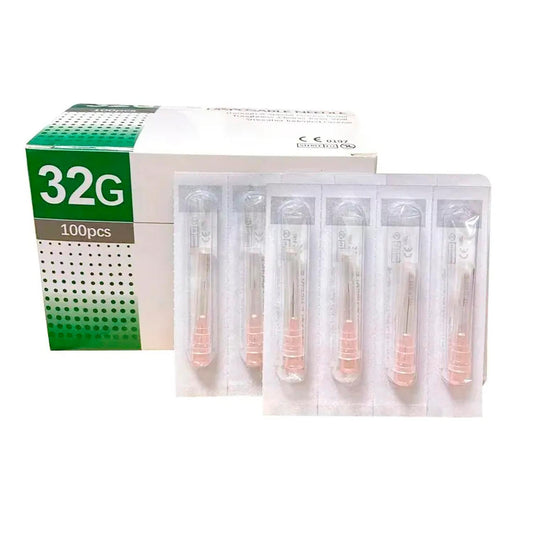 Agujas Hipodermicas 32g 4mm Caja * 100 Unds.