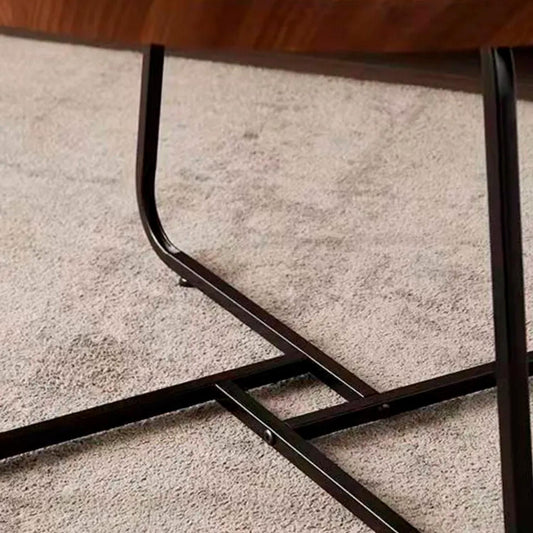 Juego Mesa De Centro Living 80+60cm color madera Chic Home