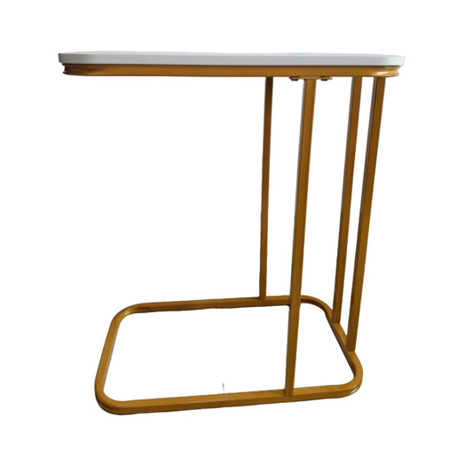 Mesa lateral auxiliar rectangular diseño marmol Chic Home