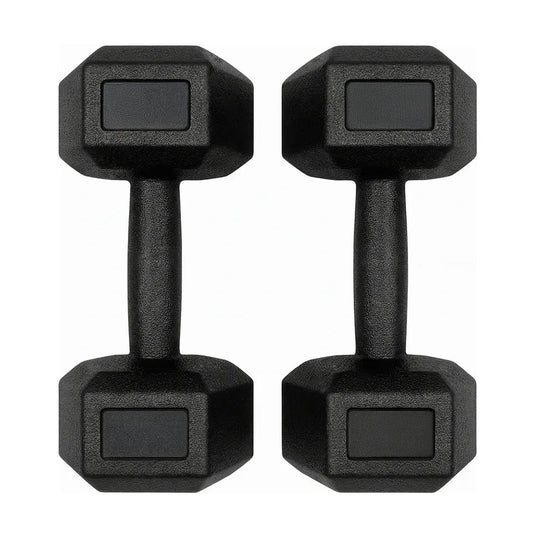 Par Mancuernas Hexagonales Caucho 10 Kg Boost Fitness