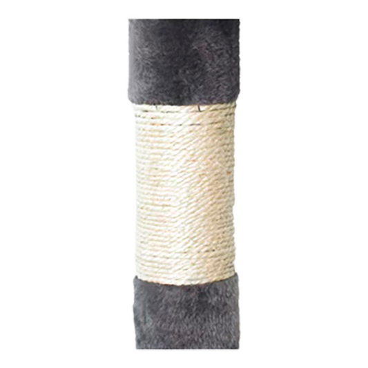 Rascador torre 112cm Gatos Casita Arbol Terciopelo + Pompones