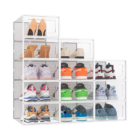 Caja Organizadora De Zapatos Set X4 Apilables