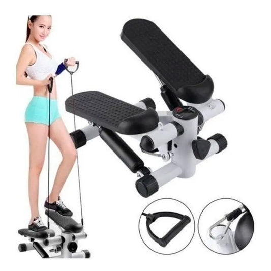 Maquina Sunny Health Fitness Mini Stepper Banda Resistencias