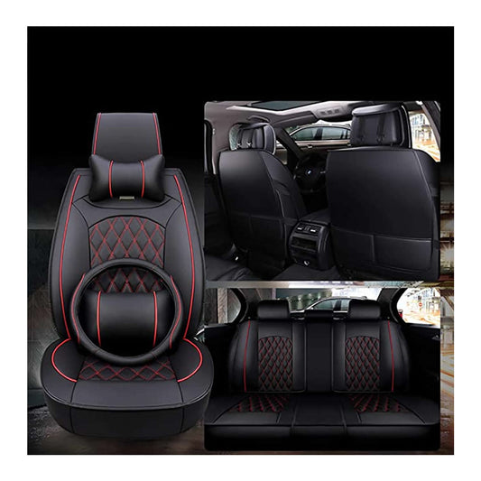 Kit Funda Cubre Asiento Volante Auto Premium Luxury Completo