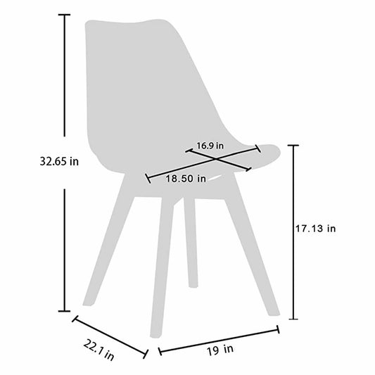 Silla Eames Acolchada Tulip Colores