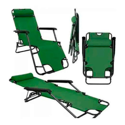 Silla Reposera Plegable Playa Camping Terraza - 2 Posiciones