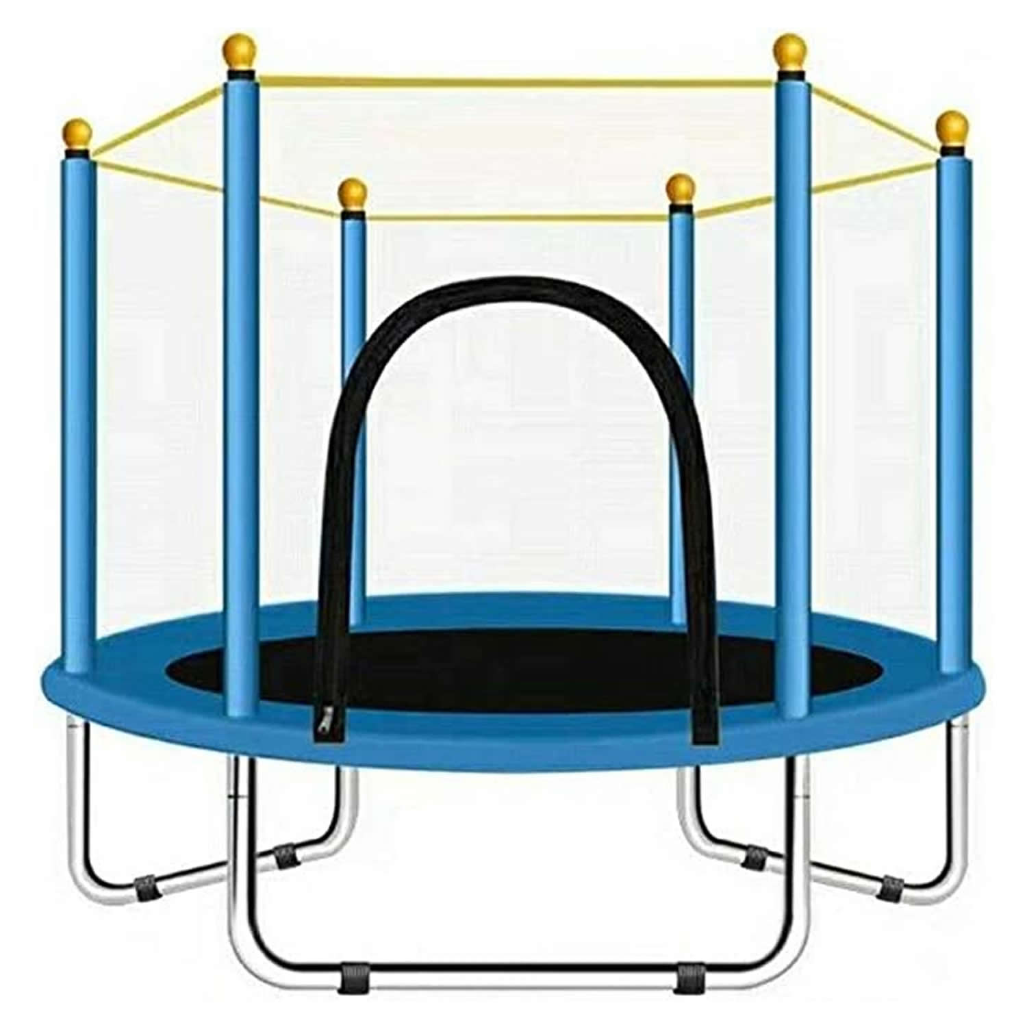 Cama Elastica Infantil 305 cm, Trampolín para Exteriores de Jardín con Red de Seguridad para Niños 3 años y Adultos, Trampolín de Interior (Naranja | Leroy Merlin