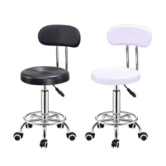 Piso Clínico Taburete Con Respaldo De 5 Ruedas Colores