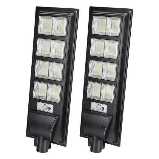 Pack X2 Foco Solar Led 400w con Soporte De Instalación y Control