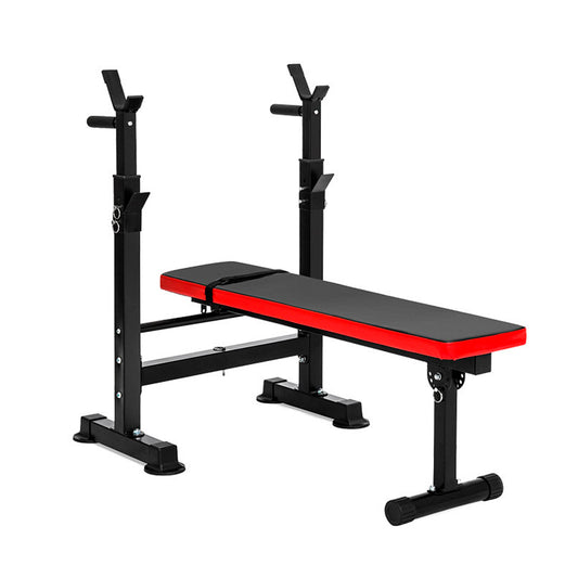 Press Banca Abdominal Reclinable Para Pesas Con Rack