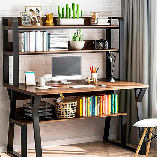 Escritorio Moderno Con Repisas 147x120x60x72