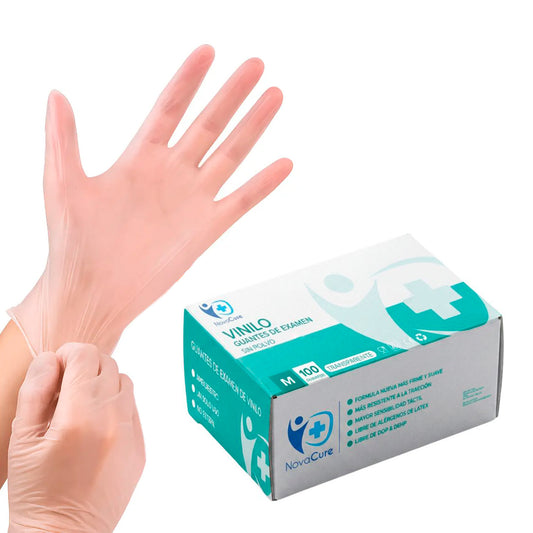 Guantes de vinilo tallas S, M, L, XL NovaCure