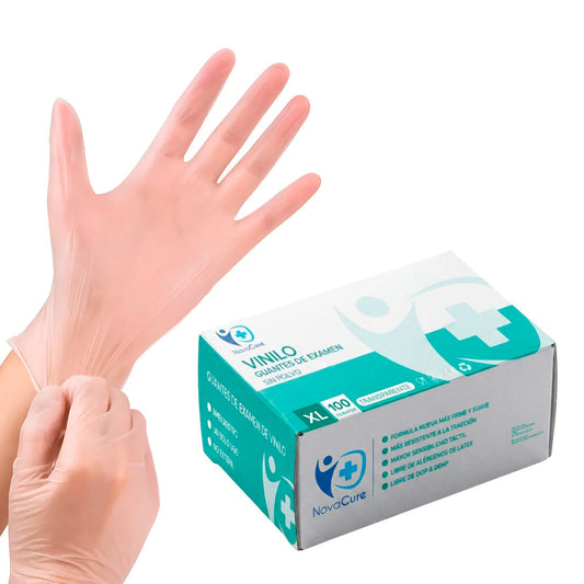 Guantes de vinilo tallas S, M, L, XL NovaCure