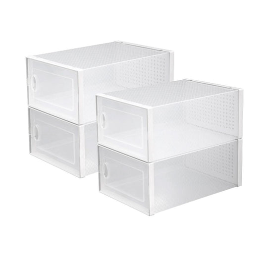 Caja Organizadora De Zapatos Set X4 Apilables