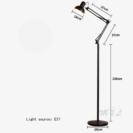 Lámpara De Pie Plegable Flexible Escritorio, Estudio de Dibujo