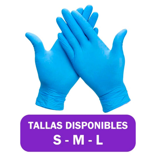 Guantes De Nitrilo Caja 100 Unidades antideslizantes