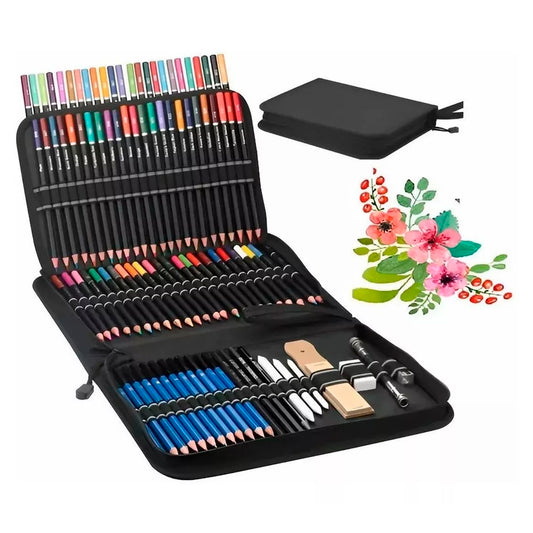 Kit Dibujo Estuche Profesional 95 Piezas