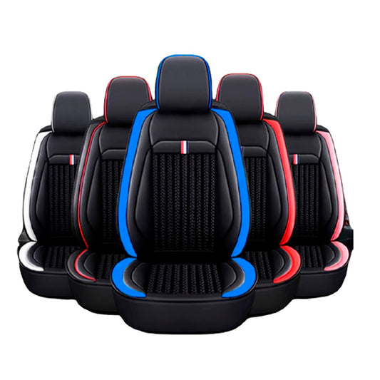 Kit Funda Cubre Asiento Cuero Auto Premium Luxury