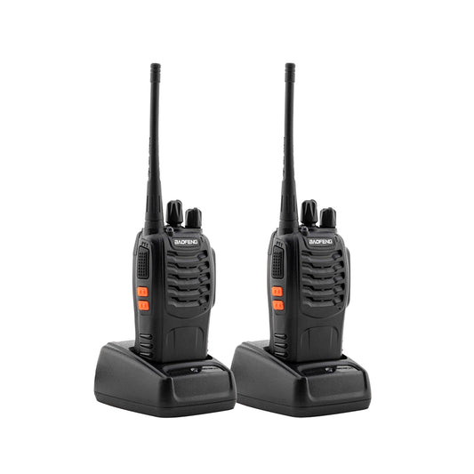 Pack 2 Radio Transmisor Walkie Baofeng 888s Con Manos Libres