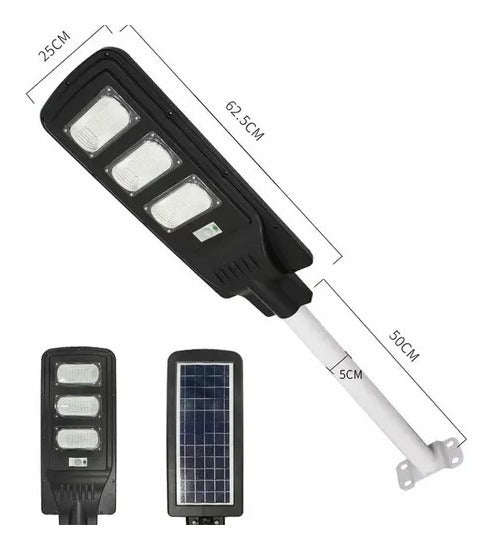 Foco Led Solar 80w c/sensor Movimiento + Soporte + Control