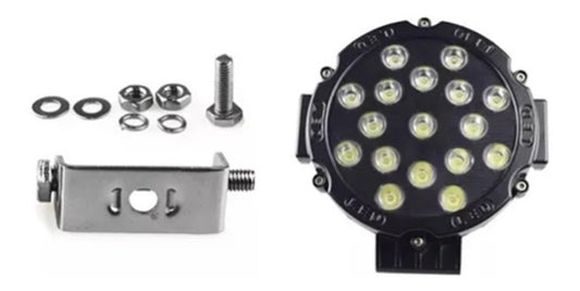 Luces Foco Neblinero Led 51w Redondo Off Road