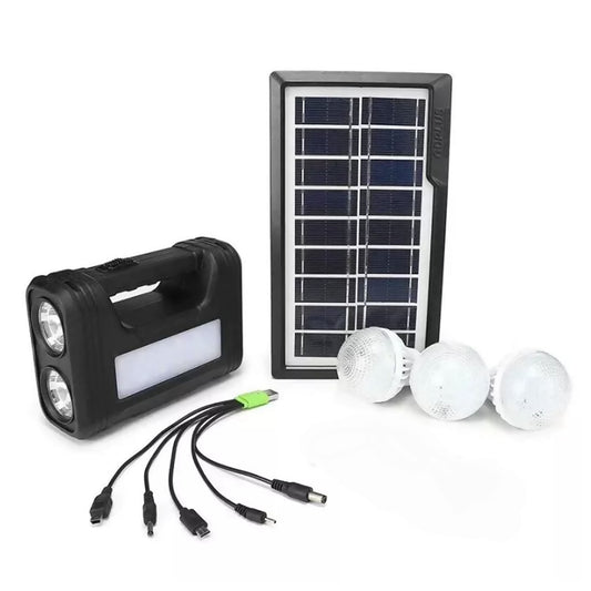 Kit Solar Emergencia Camping 220v Ampolletas 36hrs