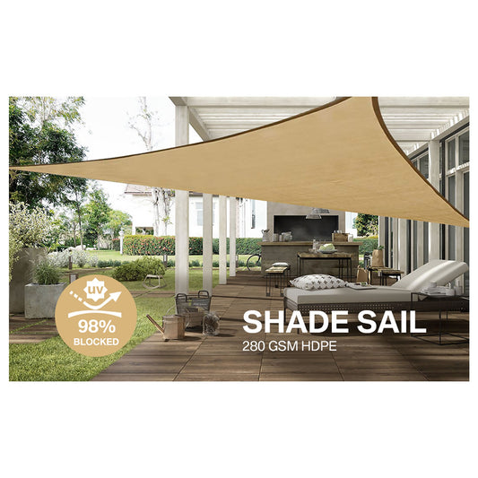 Toldo Vela Sombra Triangular 5 X 5 X 5 Mts Beige