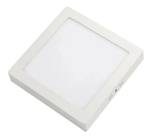 Pack 10 Foco Panel Plafón Led 18w Sobrepuesto Cuadrado Frio