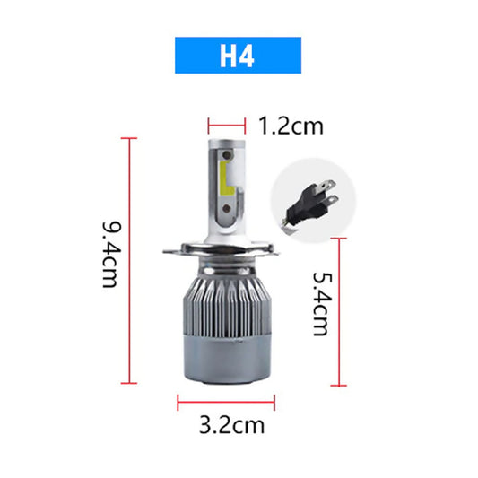 Ampolleta Led Headlight H1 H3 H4 H7 H11 H13 9005 9006 C6/360