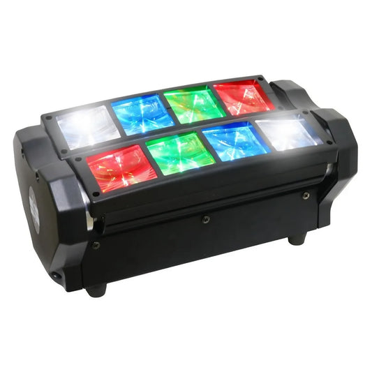 Cabeza Movil Led Spider Beam Rgbw Dmx 8x3w Luz Disco