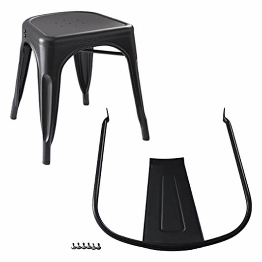 Set De 4 Sillas Áncora De Comedor Tipo Tolix Negras