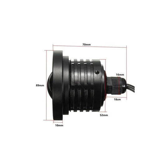 Pack 2 Foco Neblinero Led Ojos De Angel Bicolor 89mm