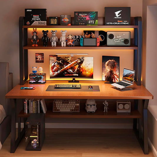 Escritorio Moderno Con Repisas 147x120x60x72