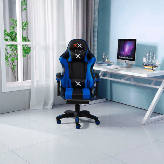 Silla Gamer Ergonómica Reclinable Con Reposapiés Videojuego Silla Gaming Computador Pc Profesional