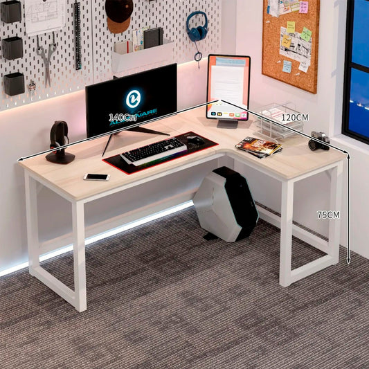 Escritorio Esquinero Forma L Oficina 140x60x75cm Chic Home