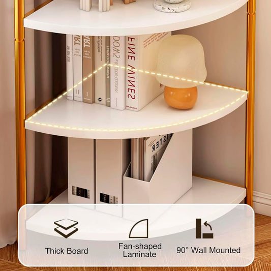 Librero organizador esquinero 173x40x40cm Chic Home