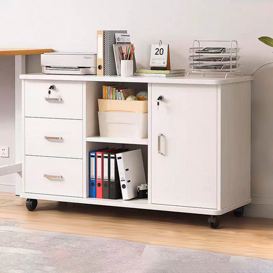 Mueble De Oficina Cajonera Archivador Gabinete 90x59x34cm Chic Home