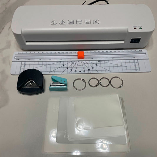 Laminadora Enmicadora Térmica+cortador De Papel+300micas