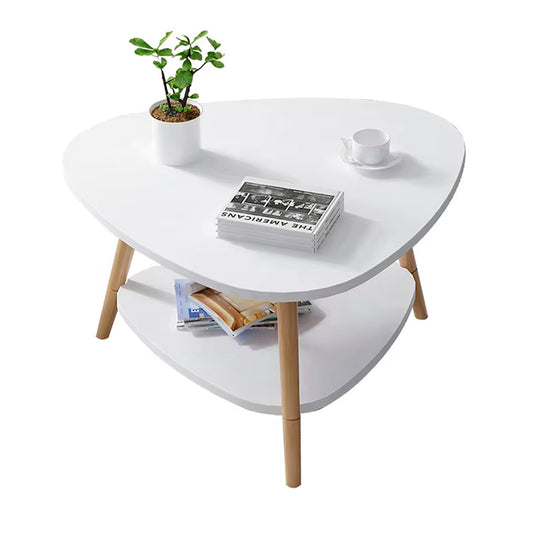 Mesa lateral auxiliar doble nivel negra60*60*42cm Chic Home