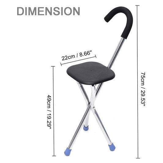 Baston Con Asiento Plegable Ortopédico