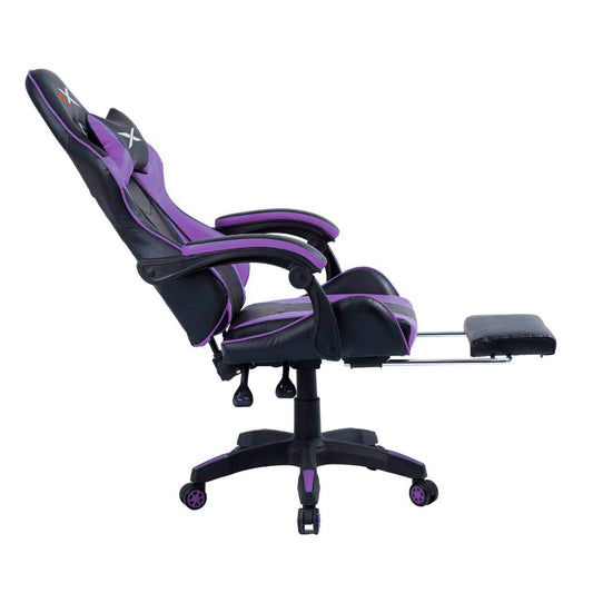 Silla Gamer Ergonómica Reclinable Con Reposapiés Videojuego Silla Gaming Computador Pc Profesional