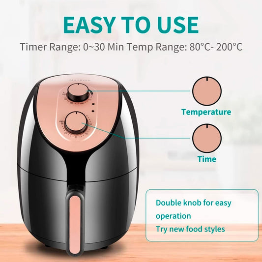 Freidora de aire 4.8 litros + Adaptador