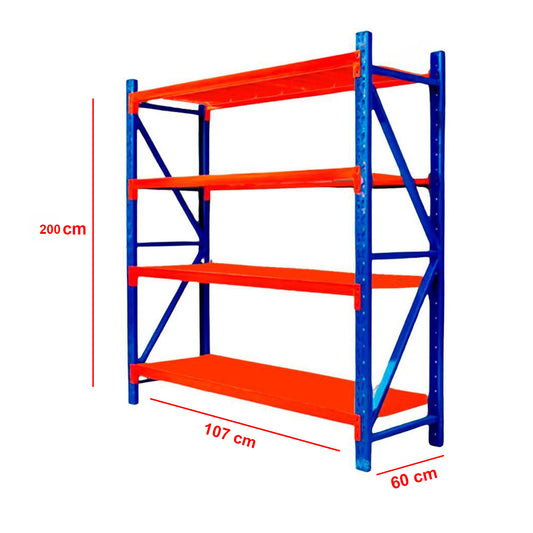 Estante Metálico Rack  200x107x60 800kg