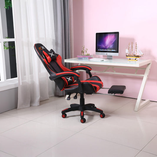 Silla Gamer Ergonómica Reclinable Con Reposapiés Videojuego Silla Gaming Computador Pc Profesional