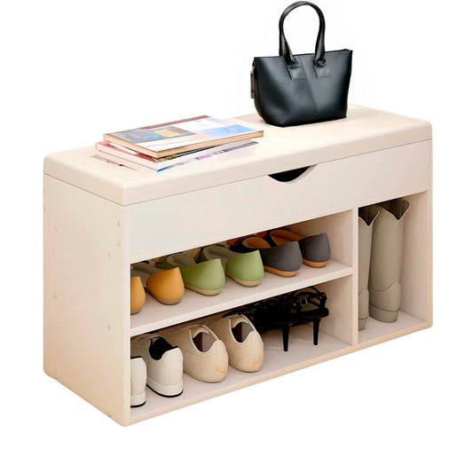 Zapatero con asiento 1 cajon 60cm Chic Home