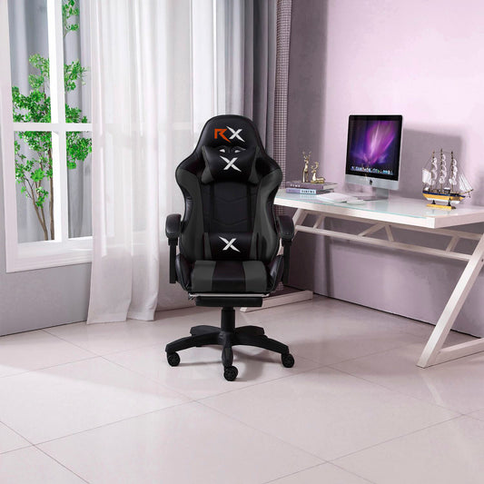 Silla Gamer Ergonómica Reclinable Con Reposapiés Videojuego Silla Gaming Computador Pc Profesional