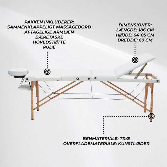 Camilla para Masajes De 3 Cuerpos Portátil