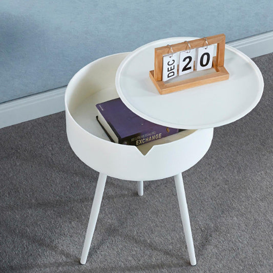 Velador Blanco redondo 40x54cm Chic Home