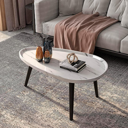 Juego de mesa de centro ovalada 80+50cm Chic Home